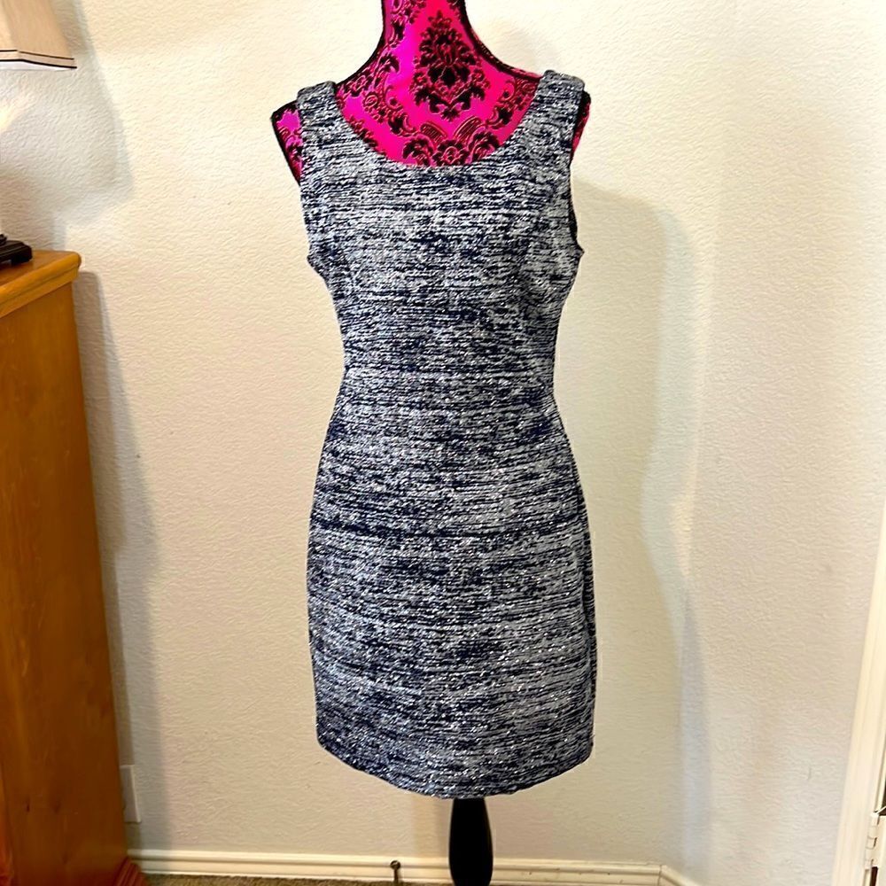 Emerald Sundae Navy Blue and Silver Glitter Dress - Size 13